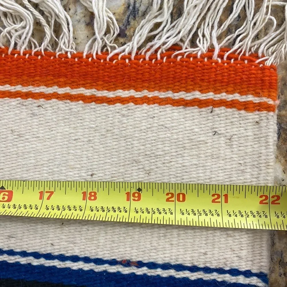 Donkey Print Rug With Fringe